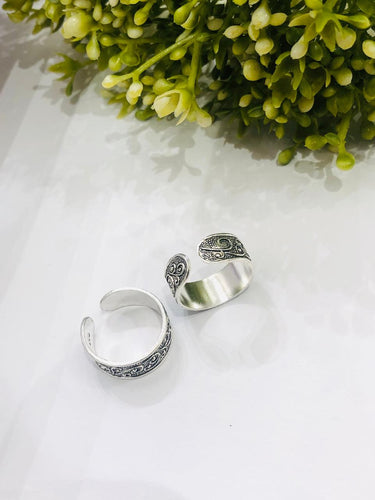 925 Silver Heritage Toe Ring
